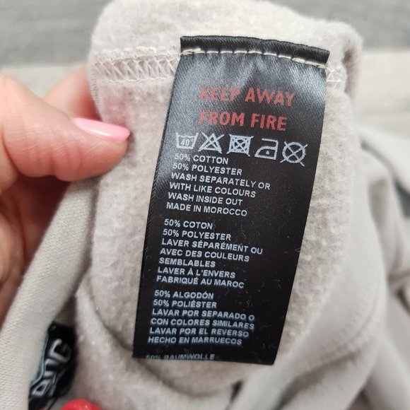 Urban Outfitters BDG Mens Sweatshirt Top Large Grey Embroidered Logo Crew BNWT - Picture 9 of 11